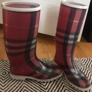 Burberry Shoes - Burberry plaid rain boots Burberry Shoes - Burberry plaid rain boots